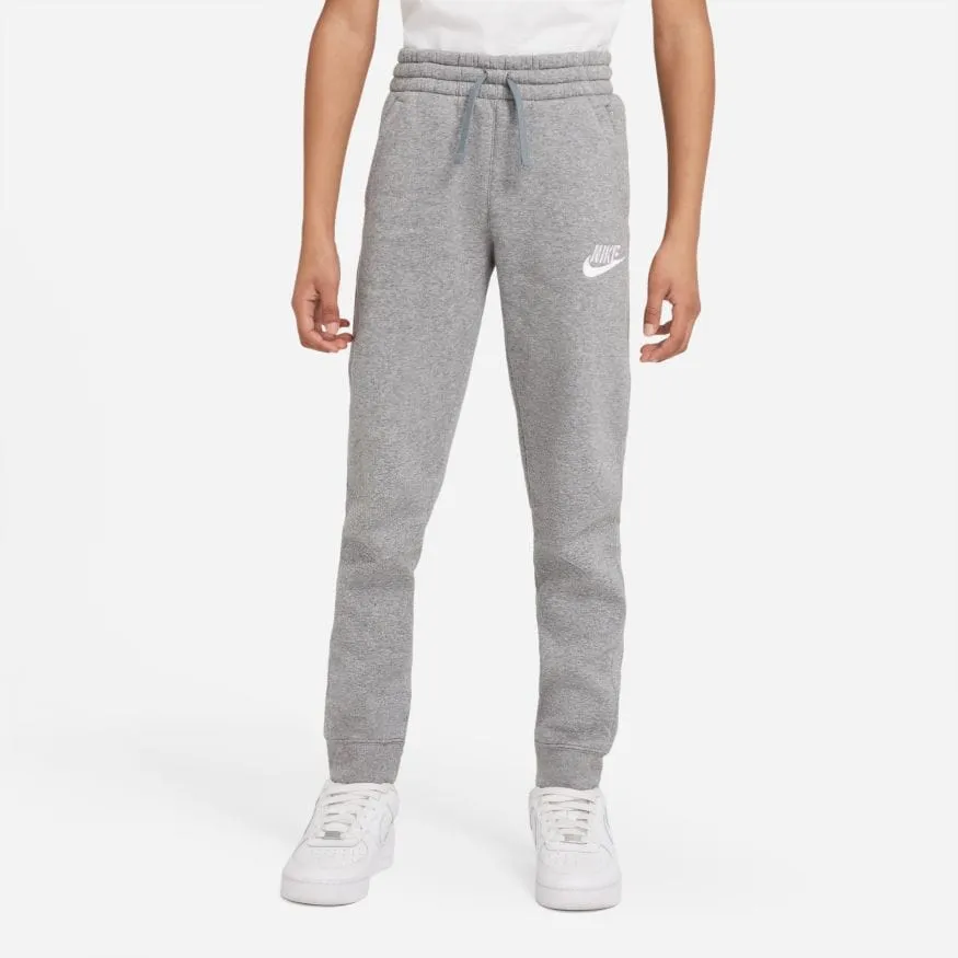 NIKE JUNIOR SPORTSWEAR CLUB FLEECE JOGGER GREY TRACKPANTS