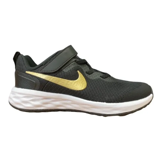 Nike Revolution 6 DD1095 002 black-metallic gold-white sneaker