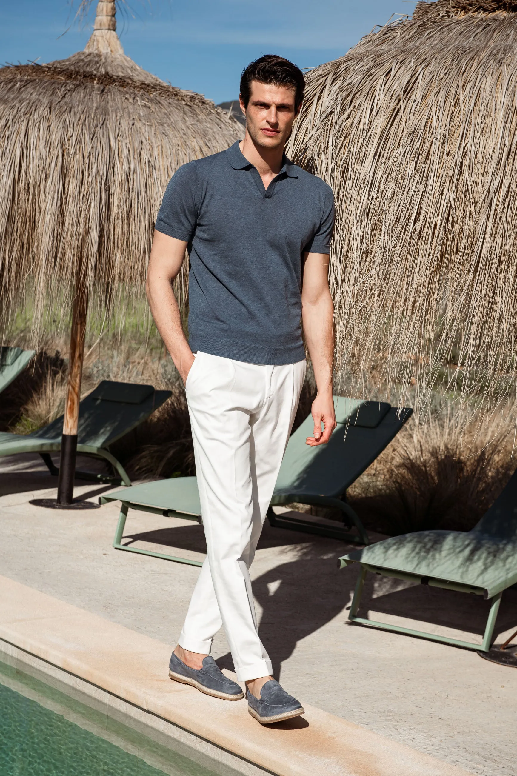 Ocean cotton polo - Made in Italy