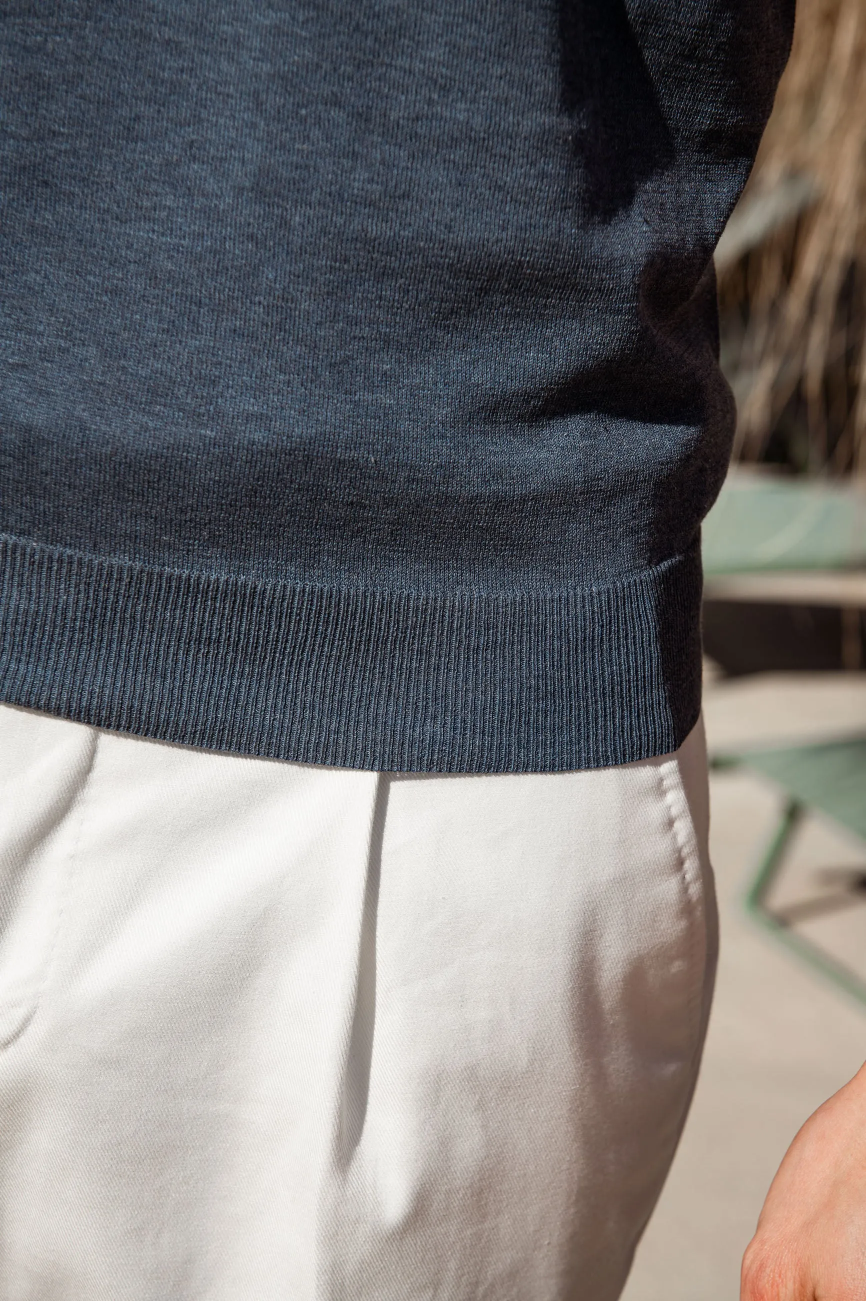 Ocean cotton polo - Made in Italy