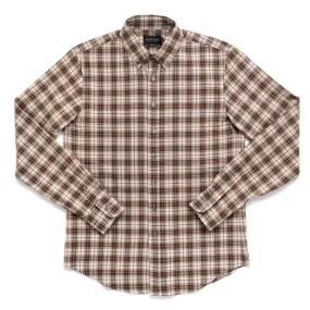 Olive Plaid Flannel Shirt