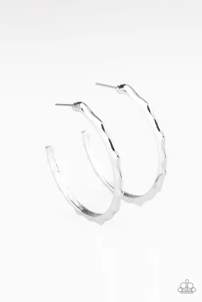 Paparazzi Danger Zone - Silver Earrings