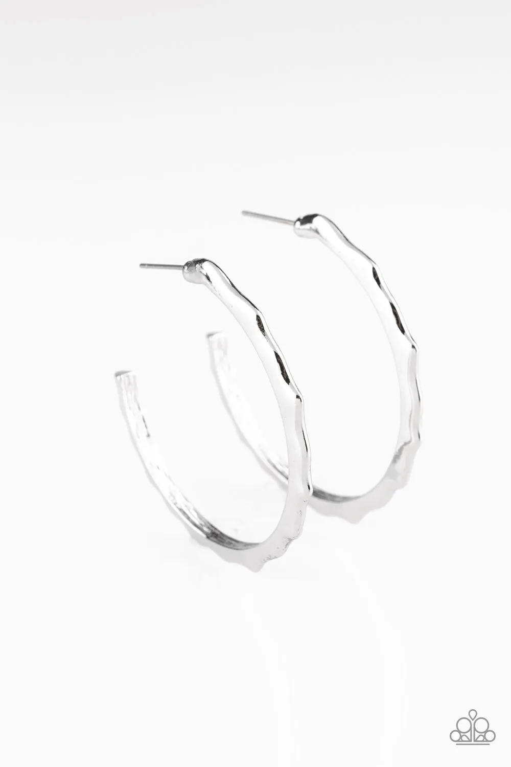 Paparazzi Danger Zone - Silver Earrings