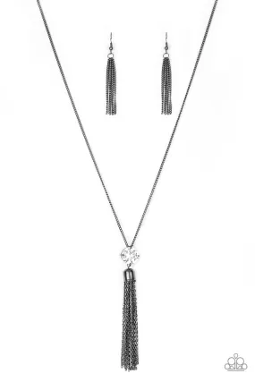 Paparazzi Five-Alarm FIREWORK - Black Necklace