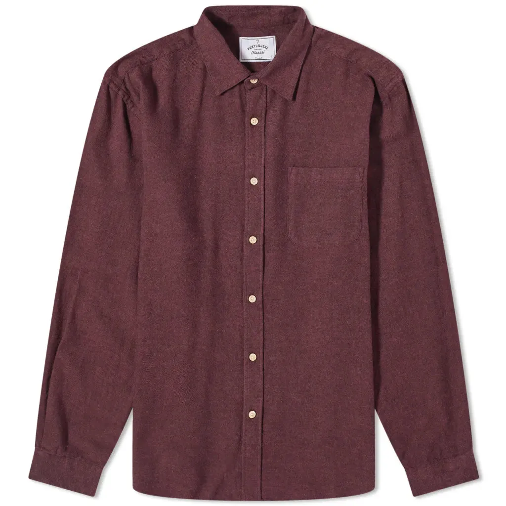 PORTUGUESE FLANNEL Teca Bordeaux Shirt