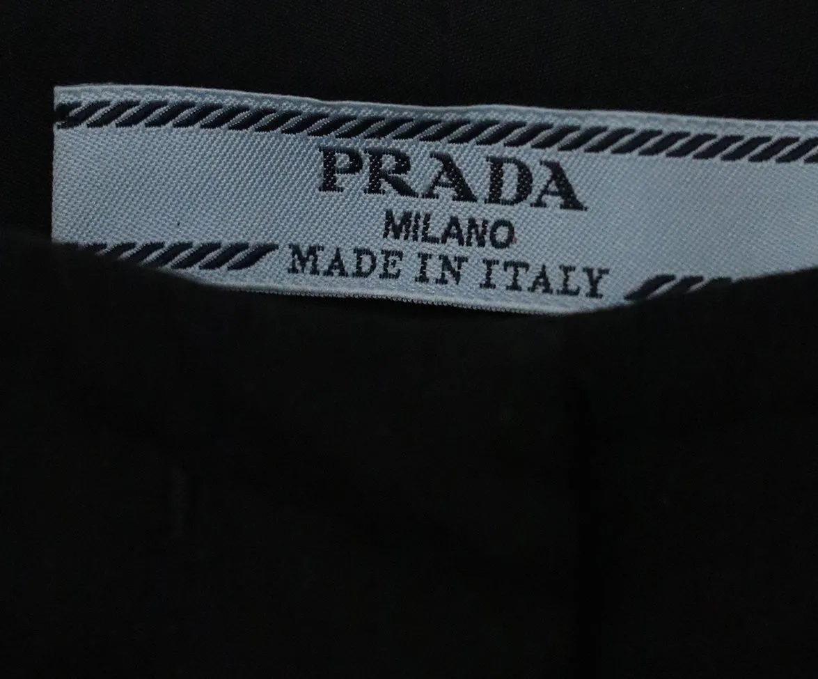 Prada Black Cotton Pants sz 6