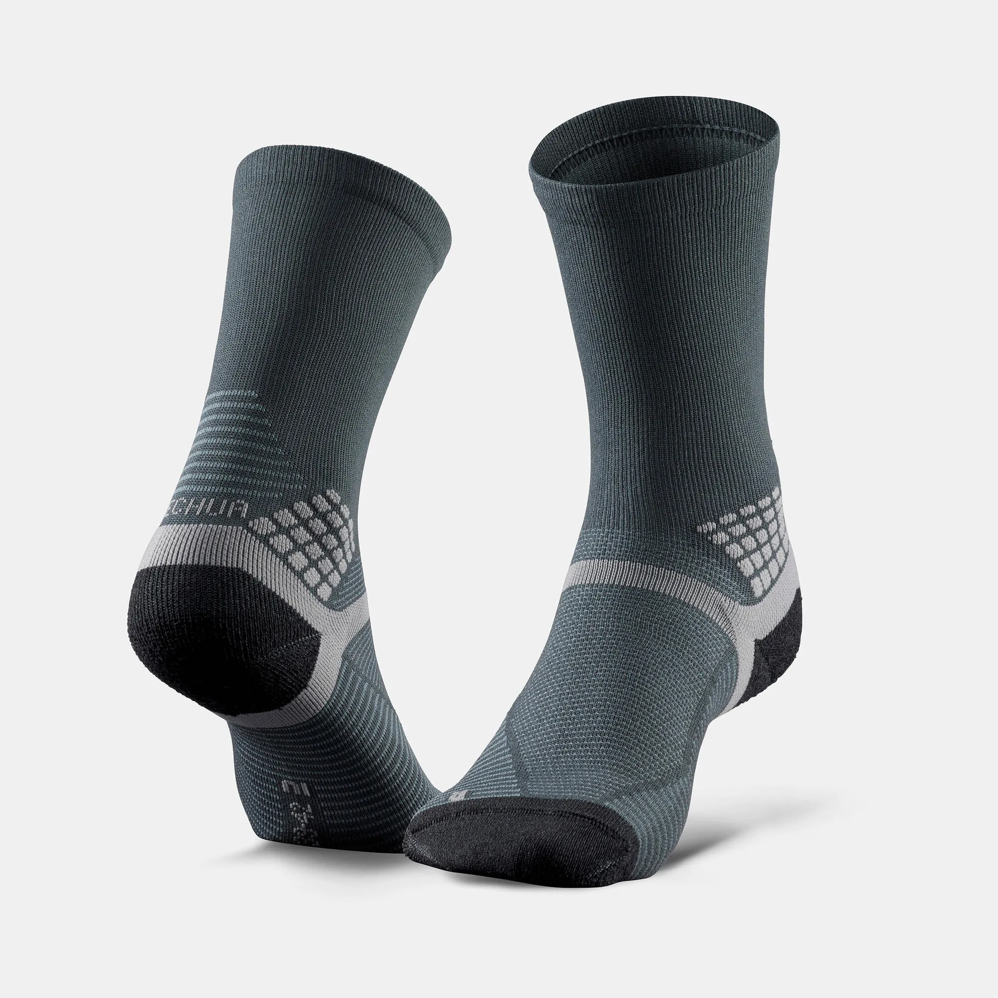 Quechua Hiking socks - Hike 500 High Black x2 pairs