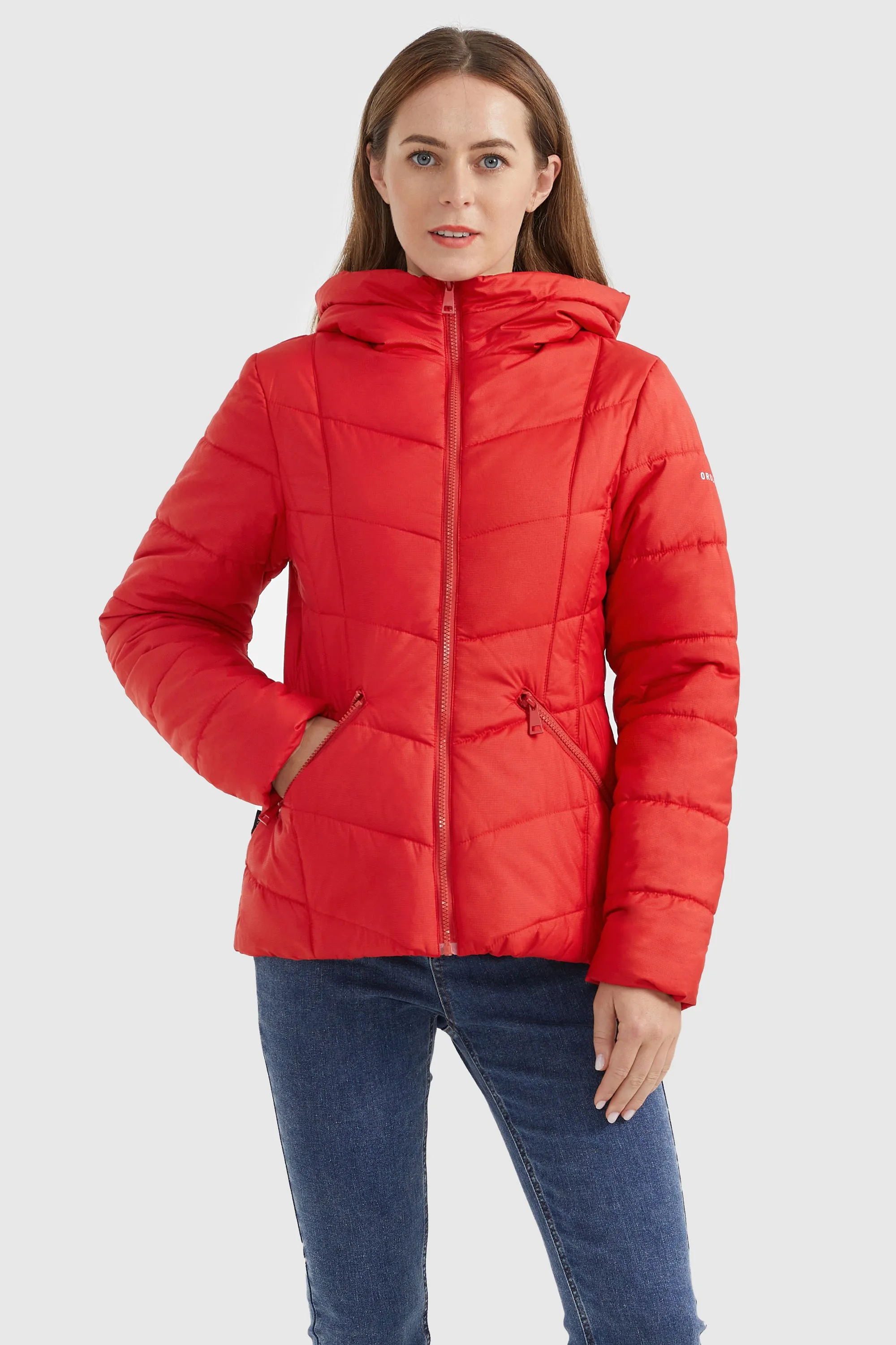 Quilted Puffer Jacket with Hood