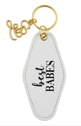 "Best Babes" Vintage Motel Key Tag