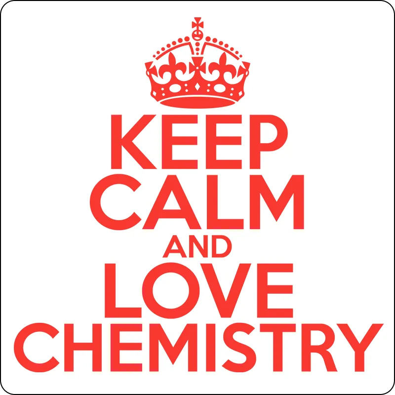 "Keep Calm and Love Chemistry" (red) - Men's T-Shirt