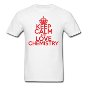 "Keep Calm and Love Chemistry" (red) - Men's T-Shirt