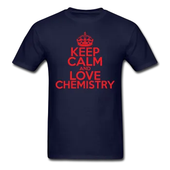 "Keep Calm and Love Chemistry" (red) - Men's T-Shirt