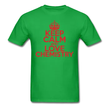 "Keep Calm and Love Chemistry" (red) - Men's T-Shirt