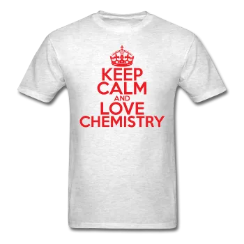 "Keep Calm and Love Chemistry" (red) - Men's T-Shirt