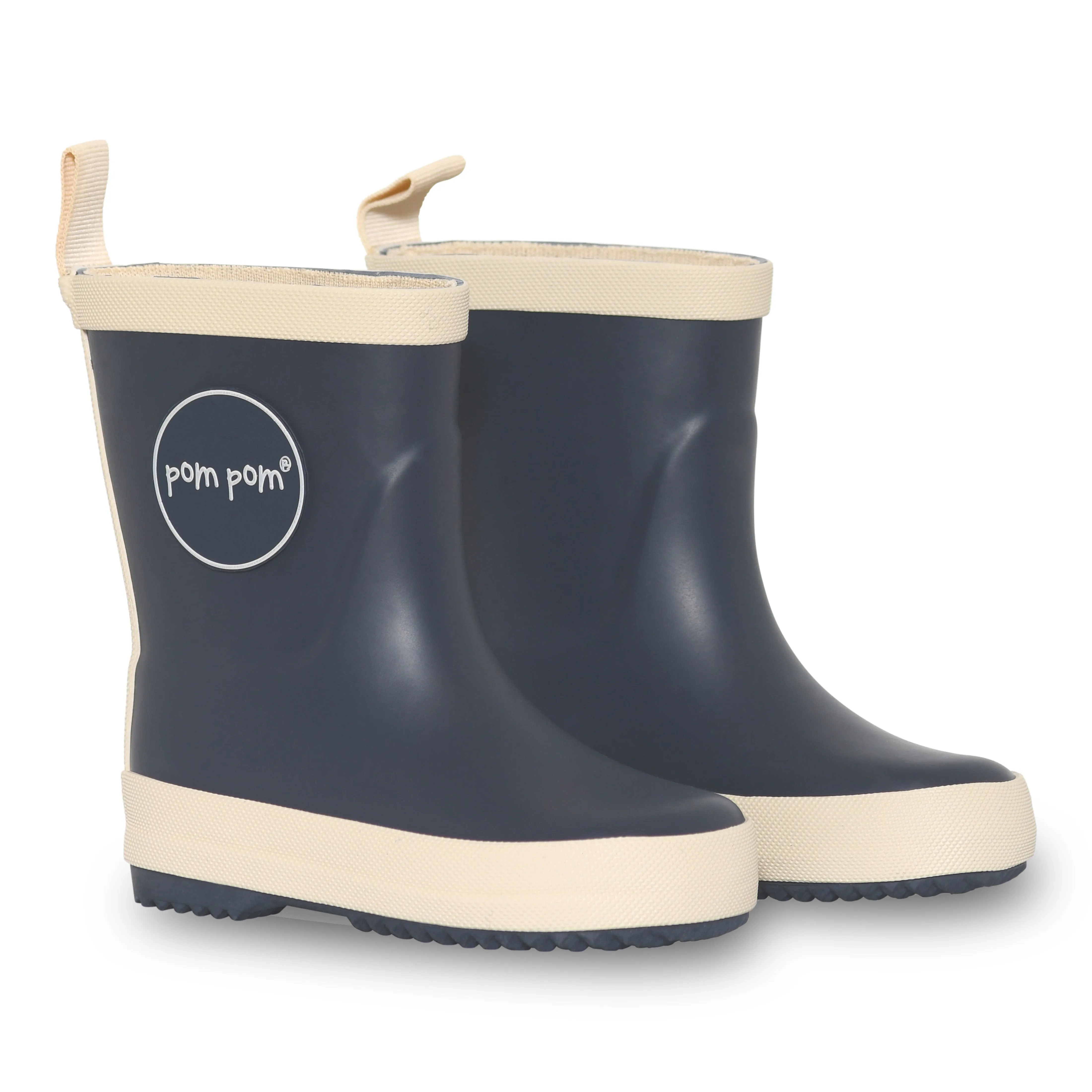 Rainboots Pompom - Navy