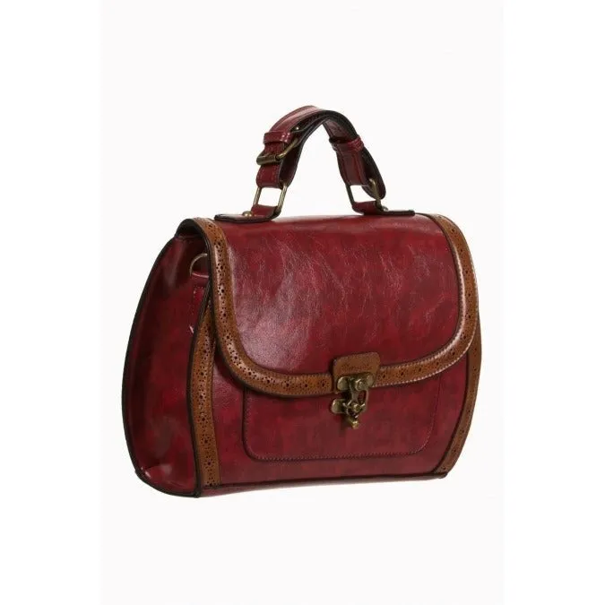 Red Vintage Retro Hand Bag