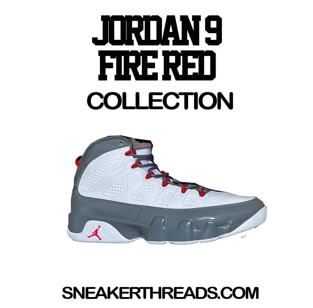 Retro 9 Fire Red Nines Shirt