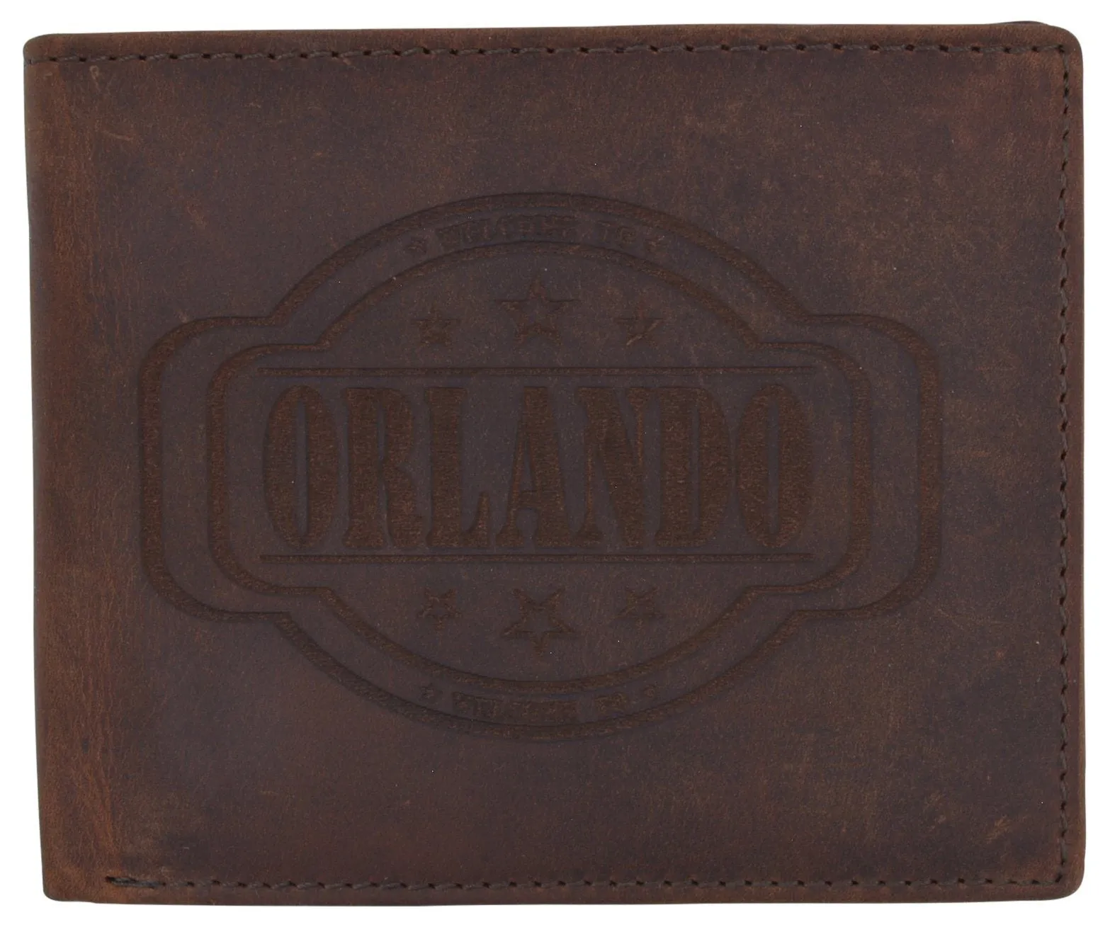 RFID Rustic Men Wallet-Orlando 2 Design Craft Stamp