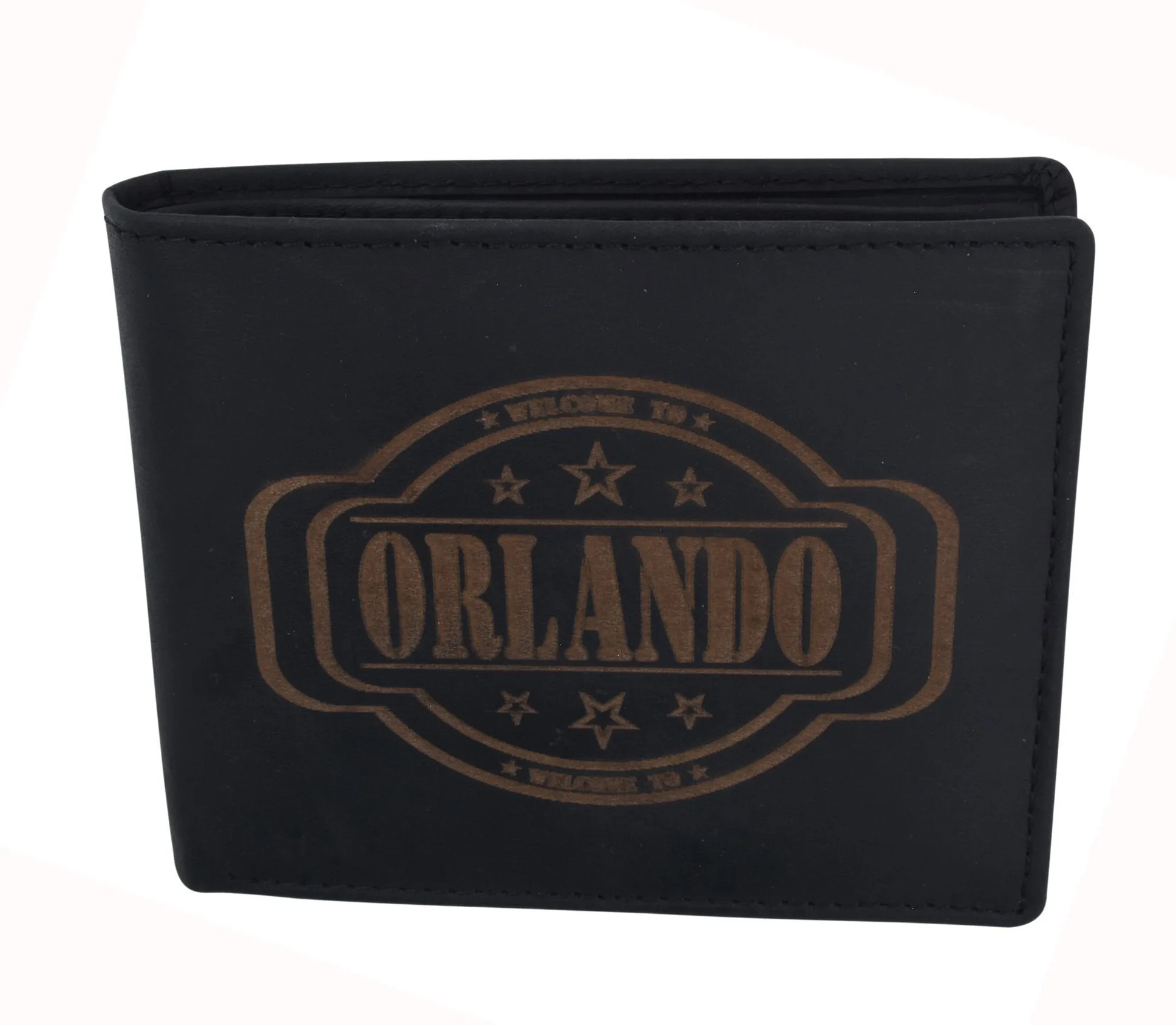 RFID Rustic Men Wallet-Orlando 2 Design Craft Stamp