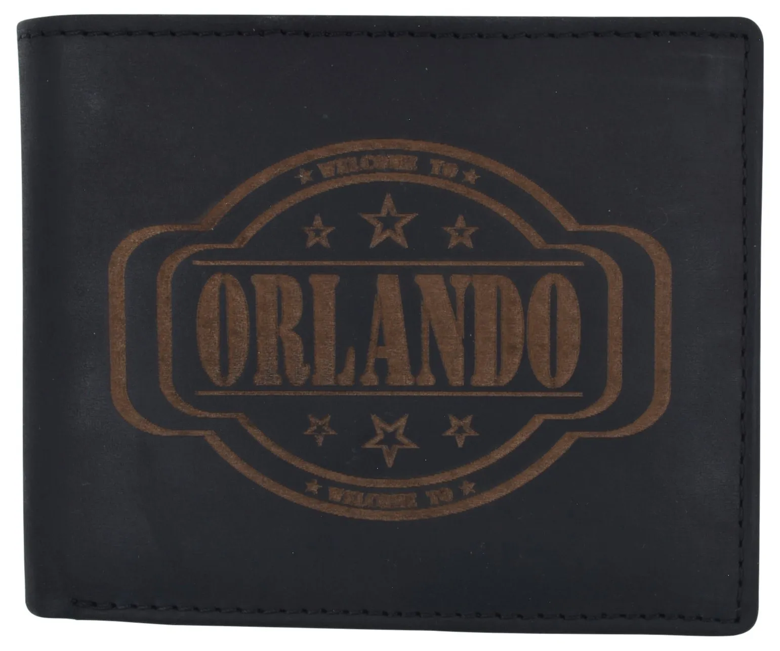 RFID Rustic Men Wallet-Orlando 2 Design Craft Stamp