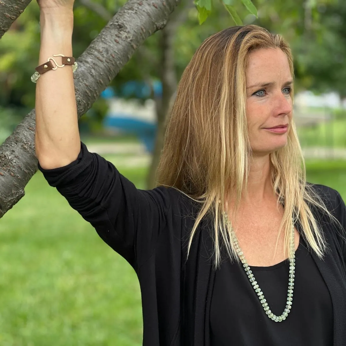 Rooted in Love: Prehnite Bracelet