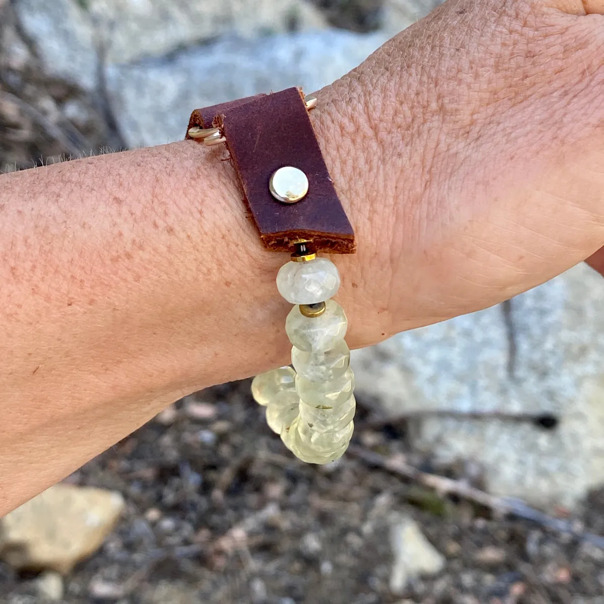 Rooted in Love: Prehnite Bracelet