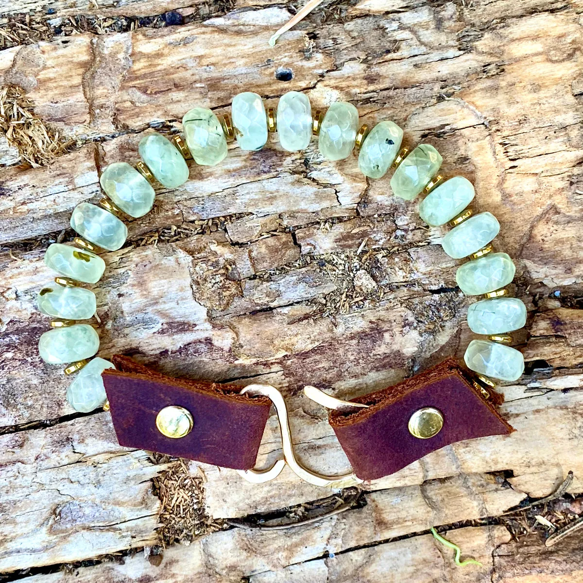 Rooted in Love: Prehnite Bracelet