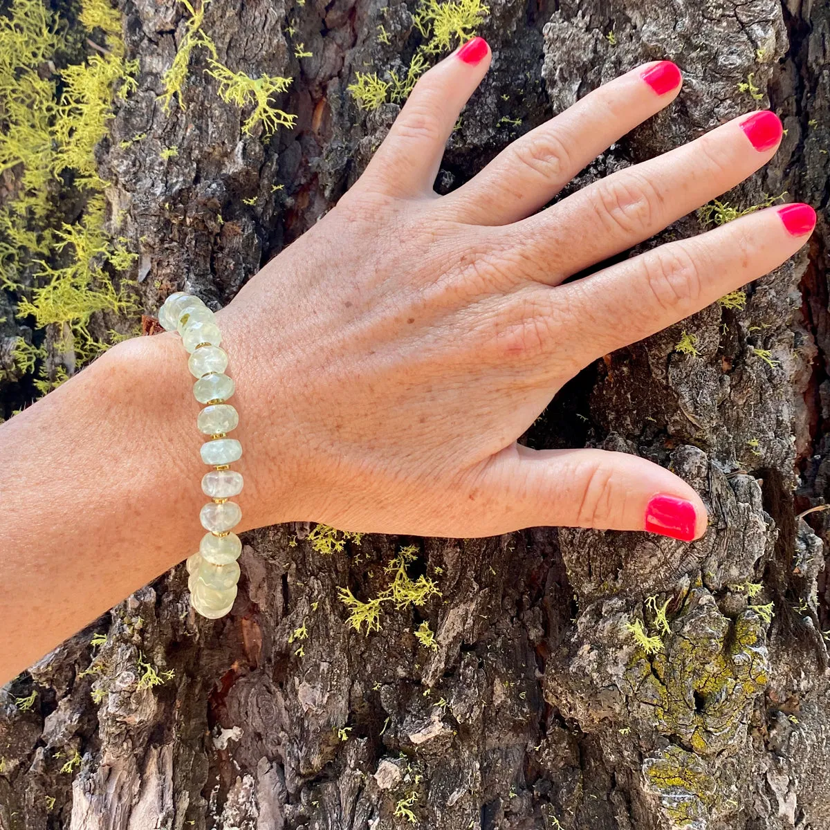 Rooted in Love: Prehnite Bracelet