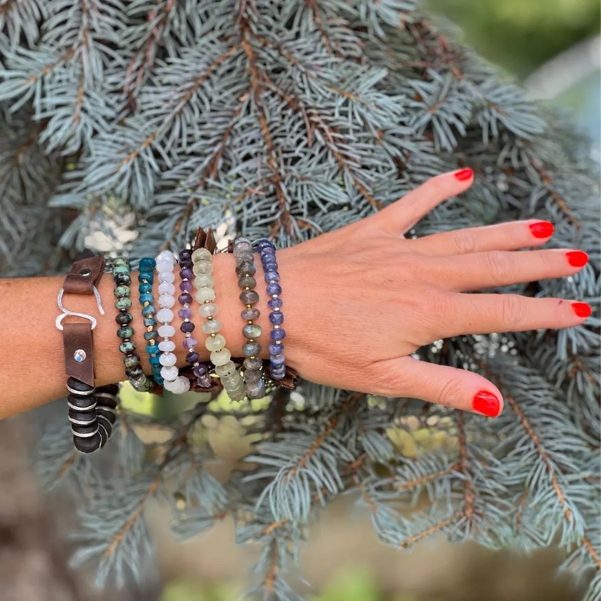 Rooted in Love: Prehnite Bracelet