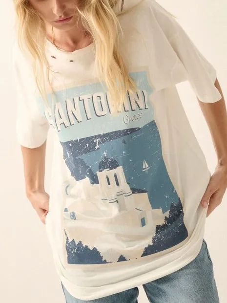 Santorini  Graphic Tee