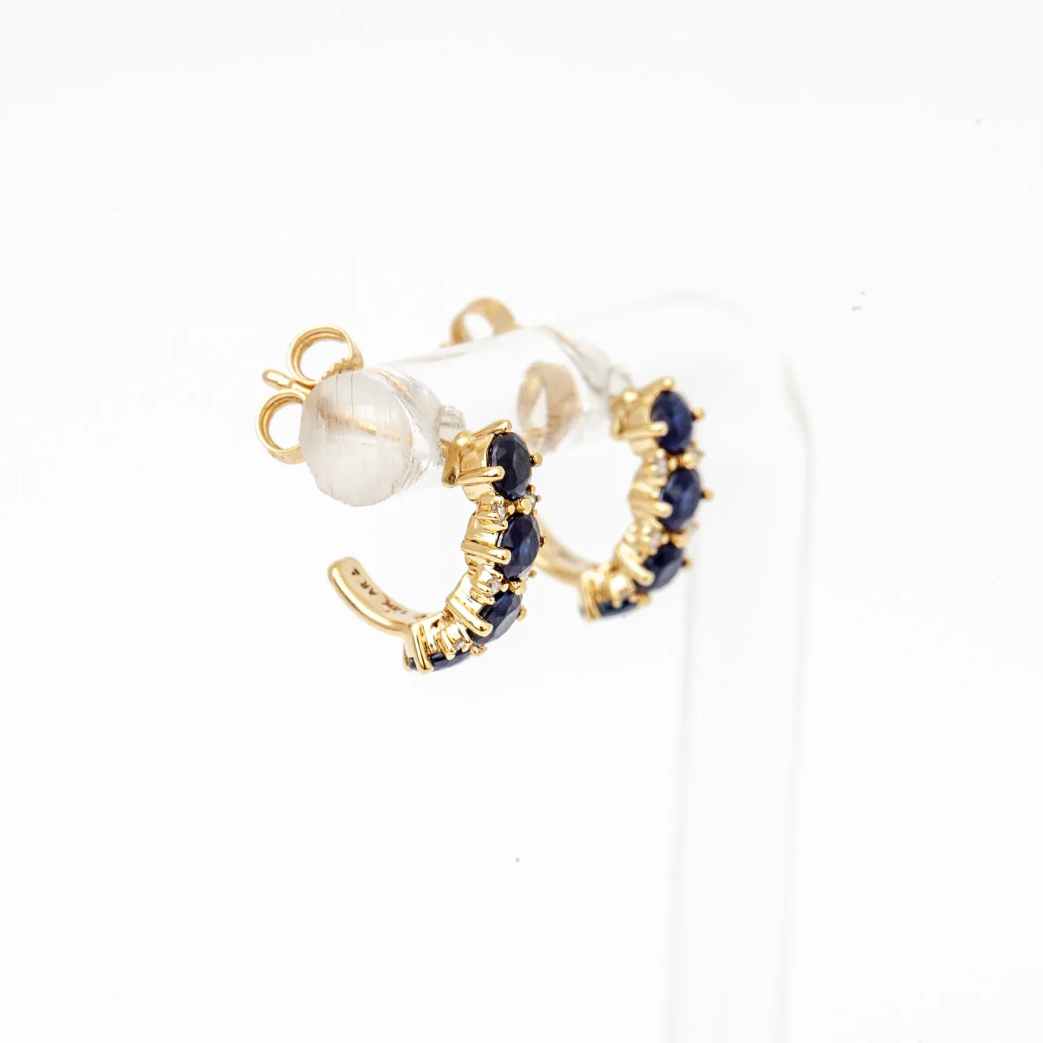 Sapphire & Diamond Rounds J Hoops