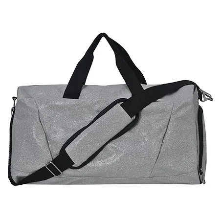 Silver Glitter NGIL Gymnastics Dance and Cheer Duffle Bags