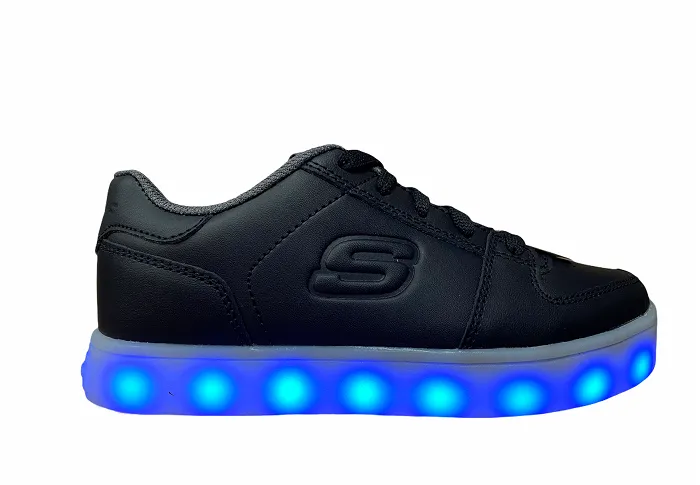 Skechers children's sneakers shoe with lights S Llight Energy Lights Elate 90601L BLK black