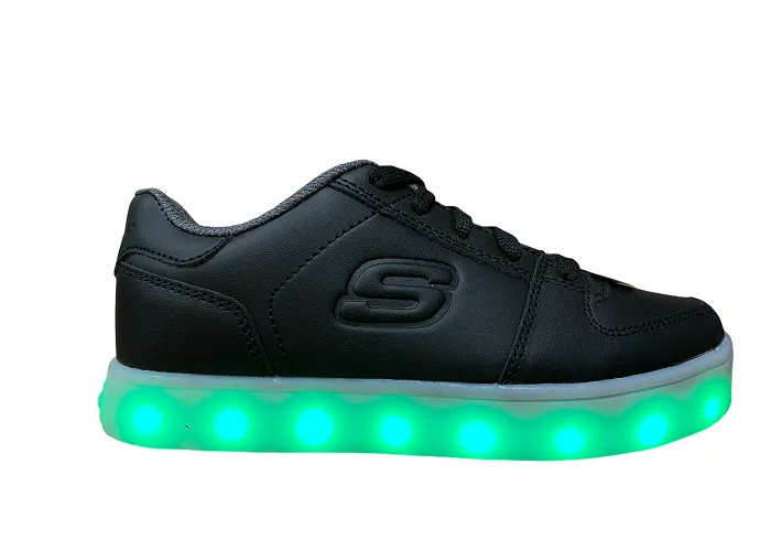 Skechers children's sneakers shoe with lights S Llight Energy Lights Elate 90601L BLK black