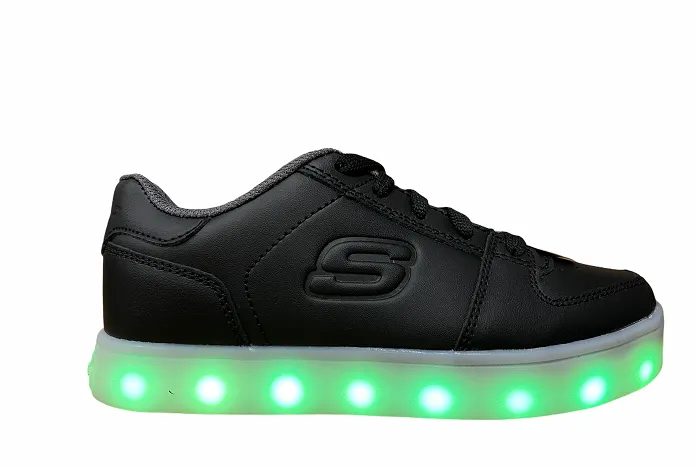 Skechers children's sneakers shoe with lights S Llight Energy Lights Elate 90601L BLK black