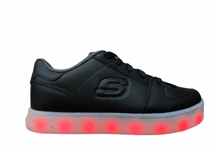 Skechers children's sneakers shoe with lights S Llight Energy Lights Elate 90601L BLK black