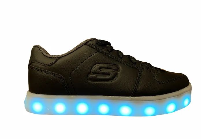 Skechers children's sneakers shoe with lights S Llight Energy Lights Elate 90601L BLK black