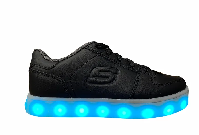 Skechers children's sneakers shoe with lights S Llight Energy Lights Elate 90601L BLK black