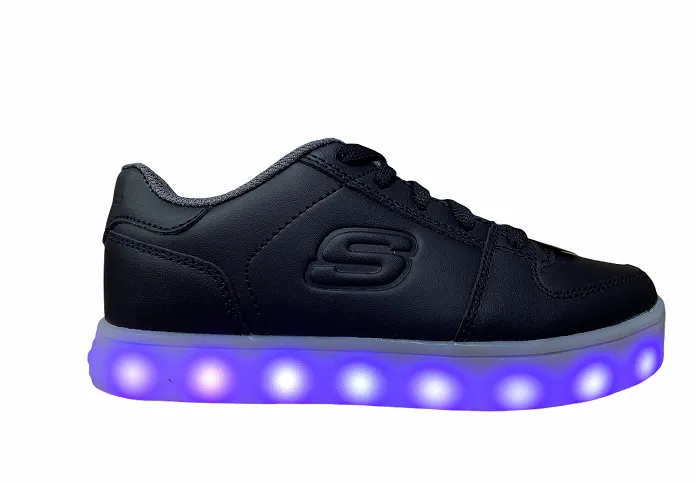 Skechers children's sneakers shoe with lights S Llight Energy Lights Elate 90601L BLK black