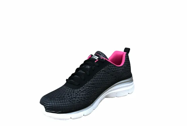 Skechers women's sneakers shoe Fashion Fit Bold Boundaries 12719 BKHP black pink