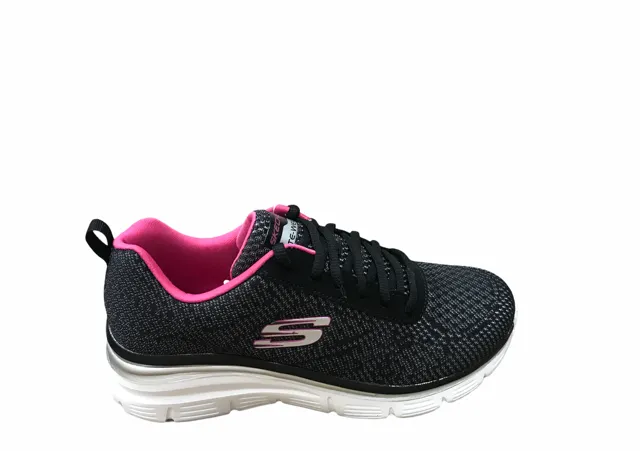 Skechers women's sneakers shoe Fashion Fit Bold Boundaries 12719 BKHP black pink