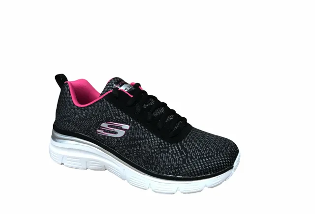 Skechers women's sneakers shoe Fashion Fit Bold Boundaries 12719 BKHP black pink