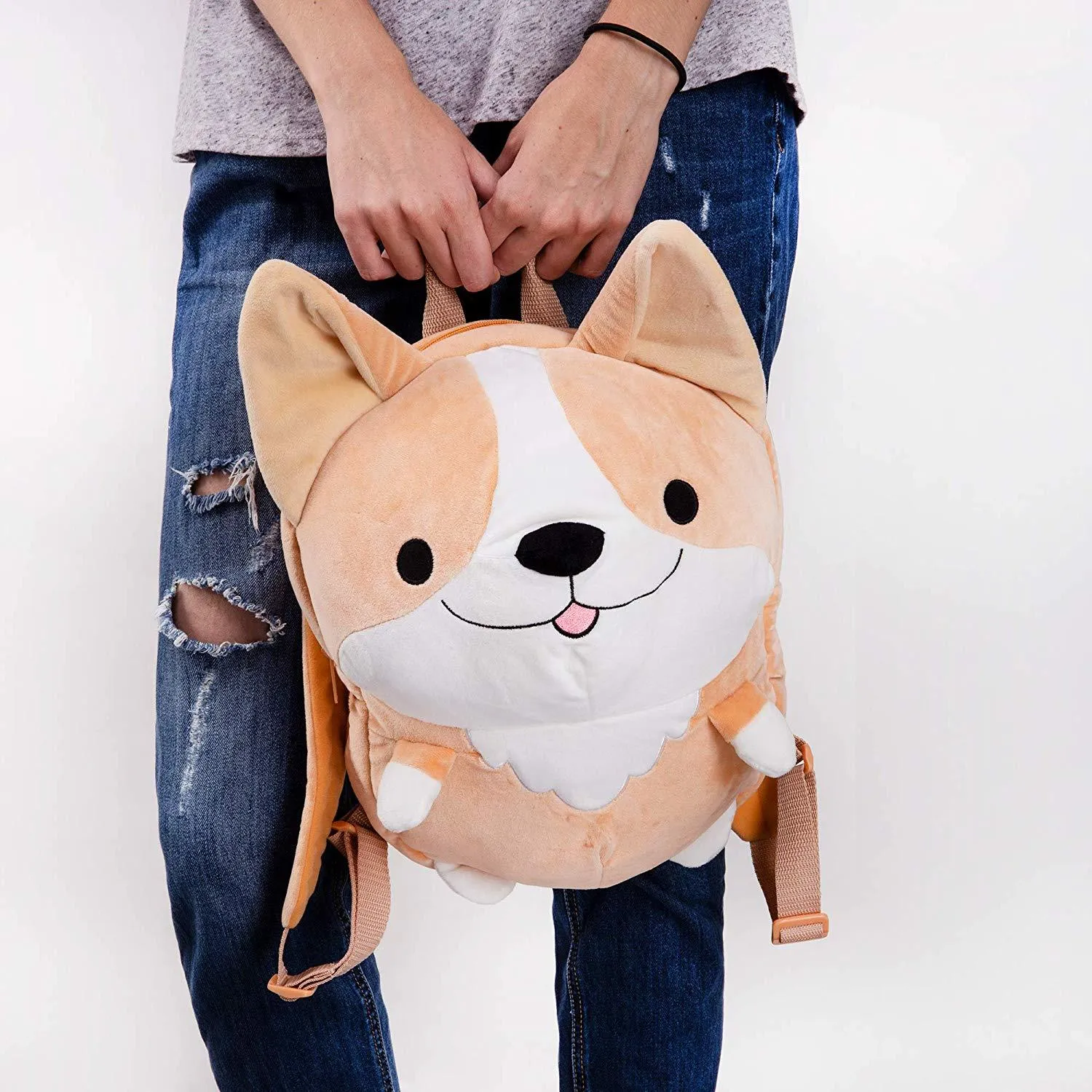 Smoko Cute Milo Plush Corgi Back Pack