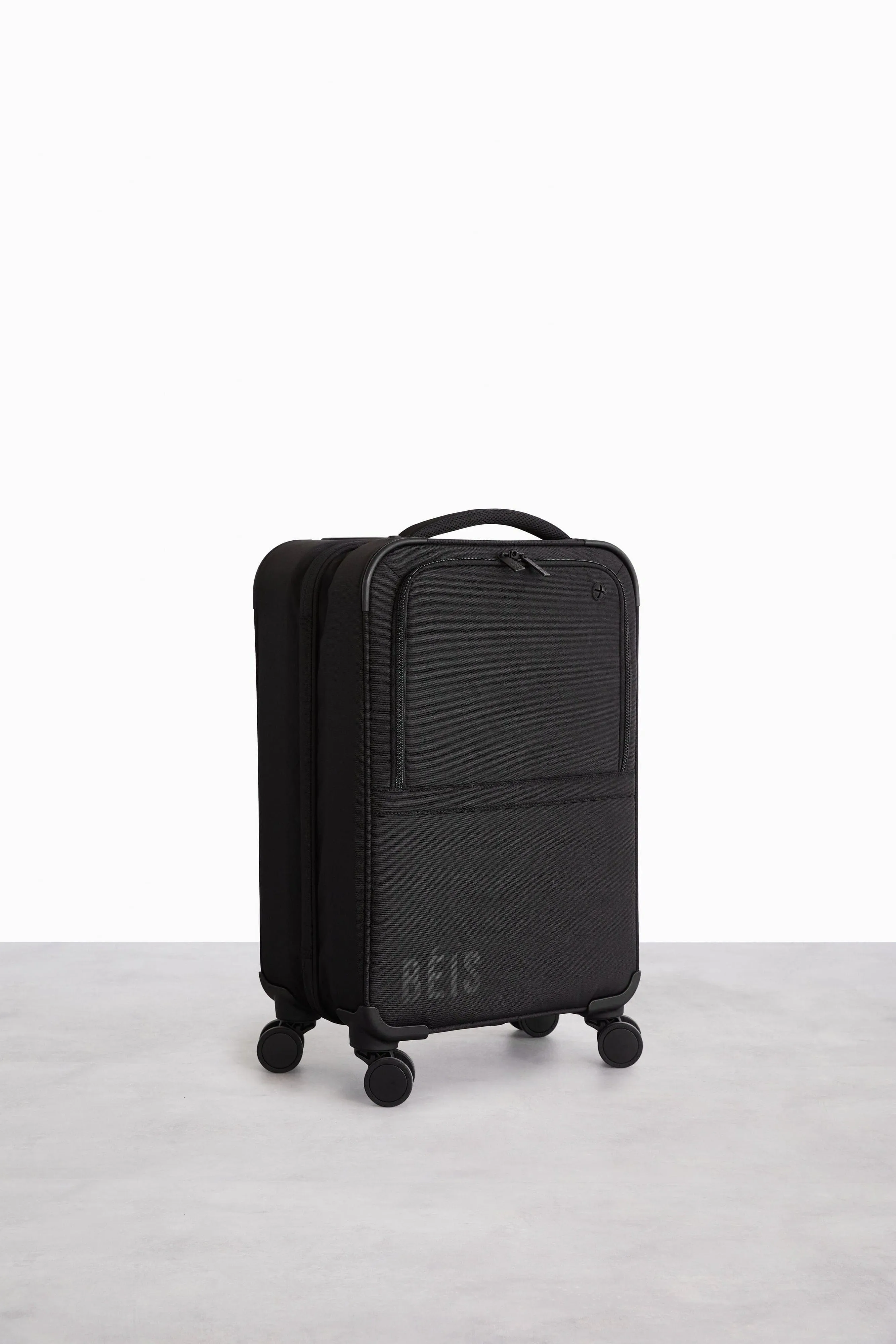 Soft-Sided Collapsible Carry-On Roller in Black