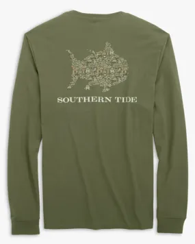 Southern Tide Livin Lodge Skipjack Fill Long Sleeve T-Shirt