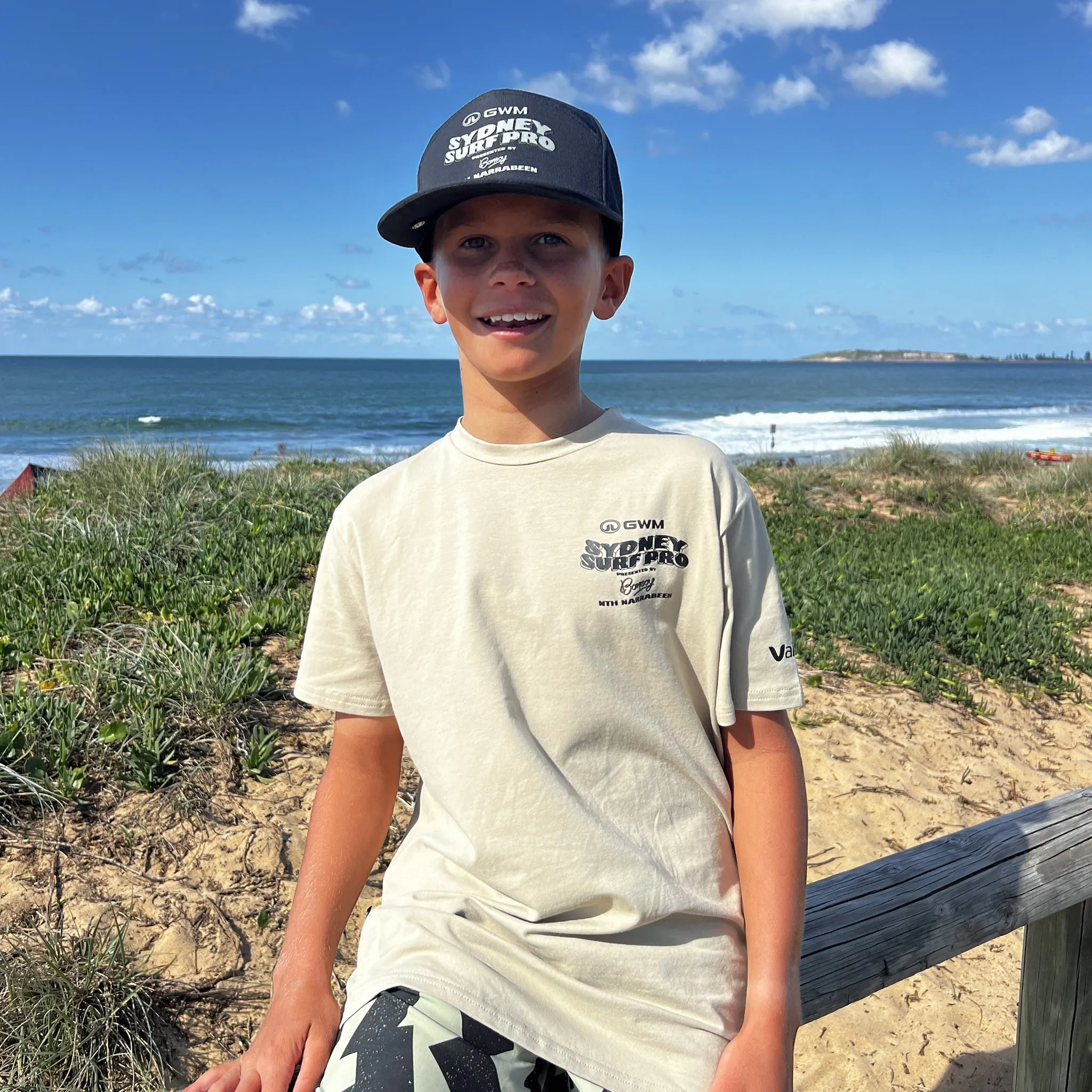 Sydney Surf Pro Youth Tee - Sand