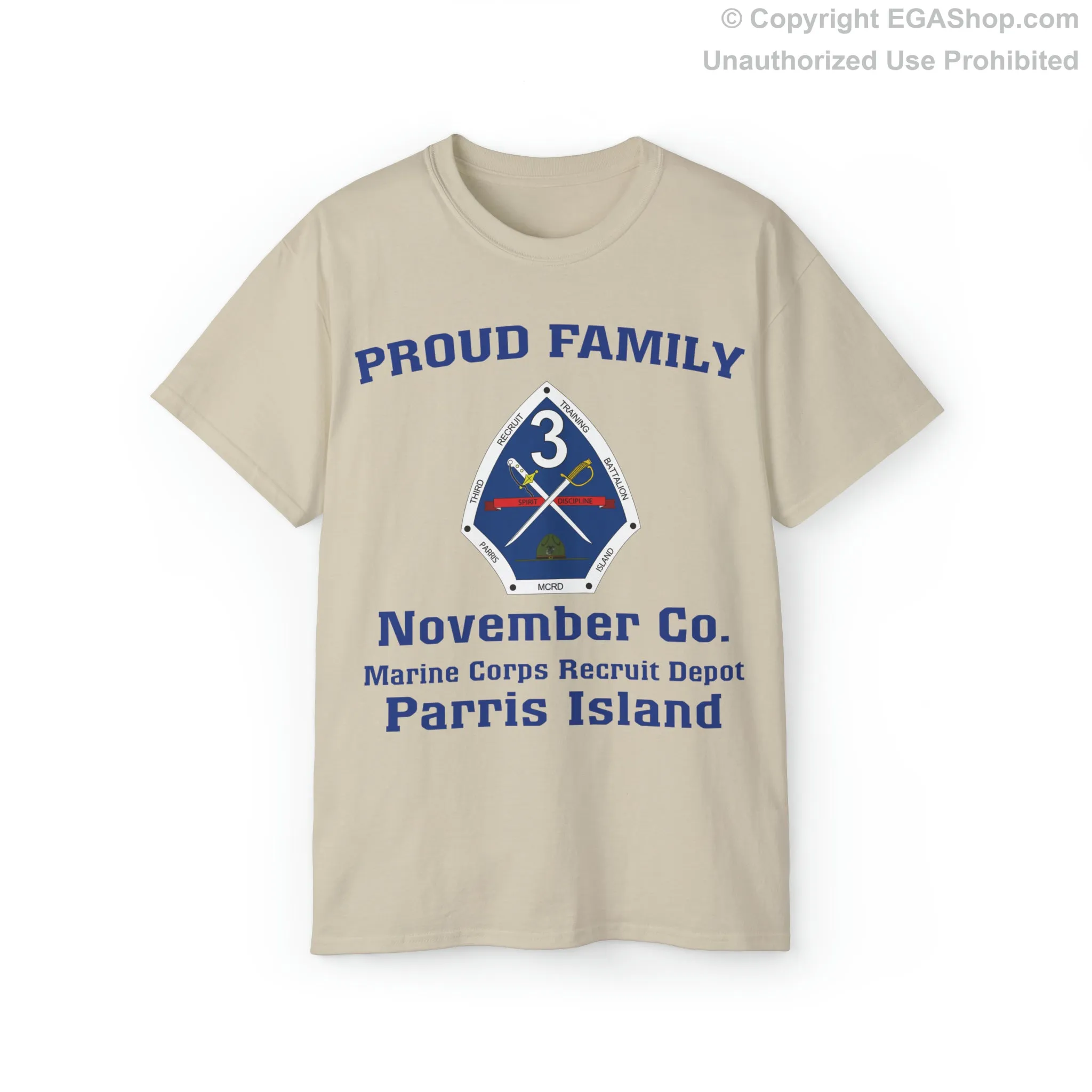 T-Shirt: November Co. MCRD Parris Island (3rd Battalion Crest)