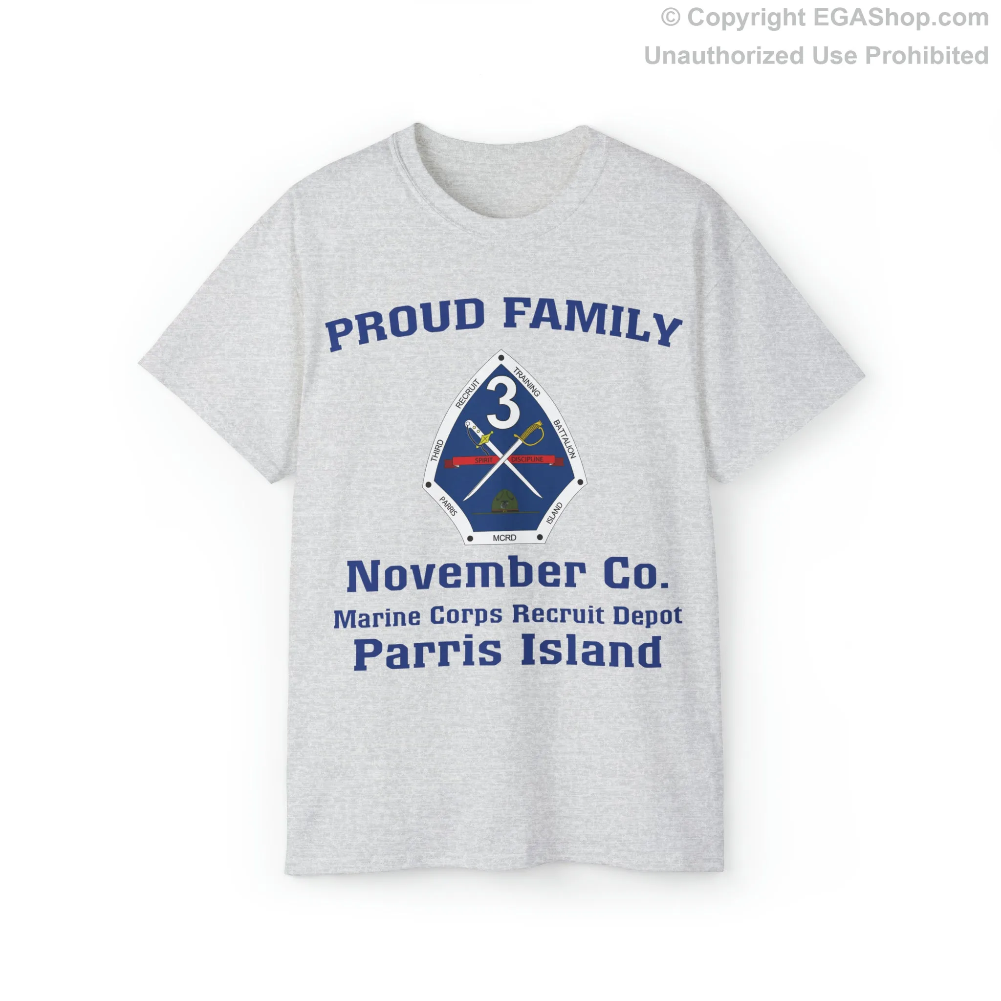 T-Shirt: November Co. MCRD Parris Island (3rd Battalion Crest)