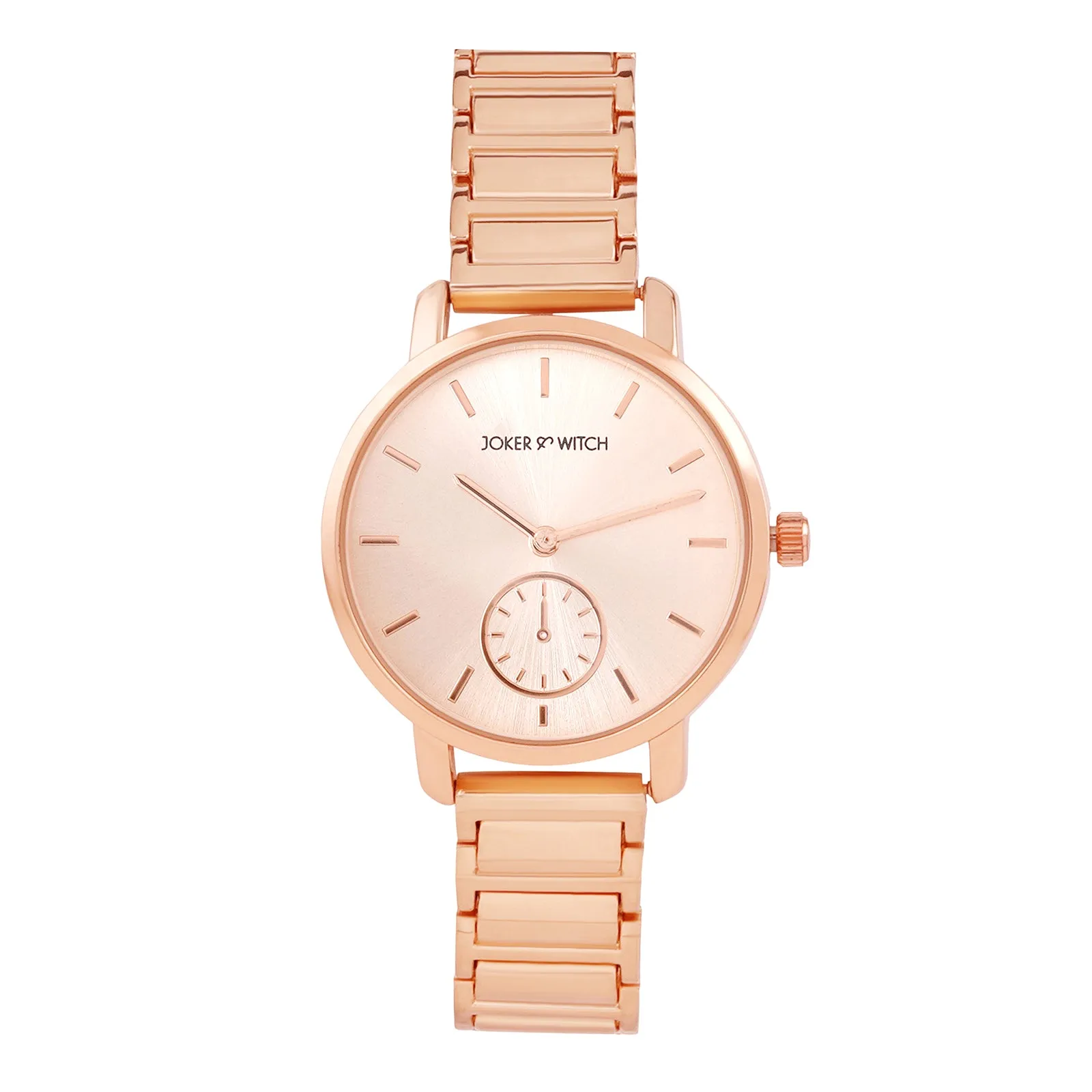 Talia Rosegold Metallic Strap Watch