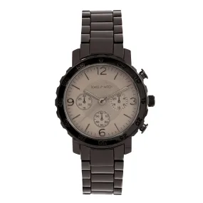 Taye Taupe Dial Gunmetal Metallic Strap Watch